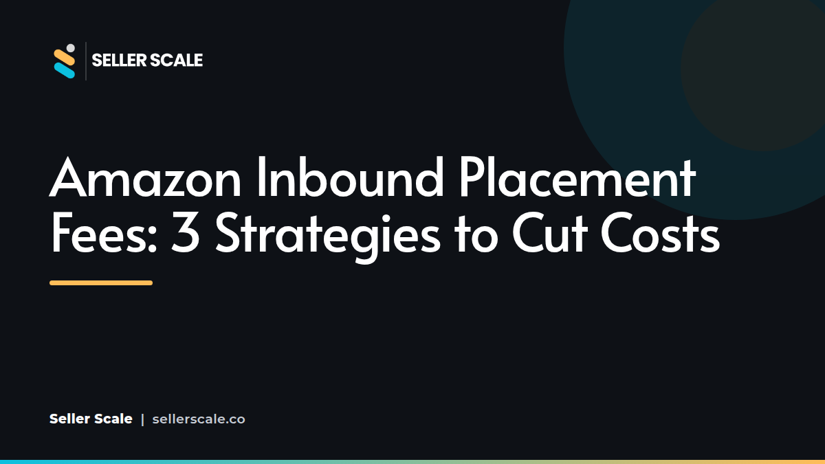 Amazon FBA boxes and shipping labels showing optimization strategies for inbound placement fees