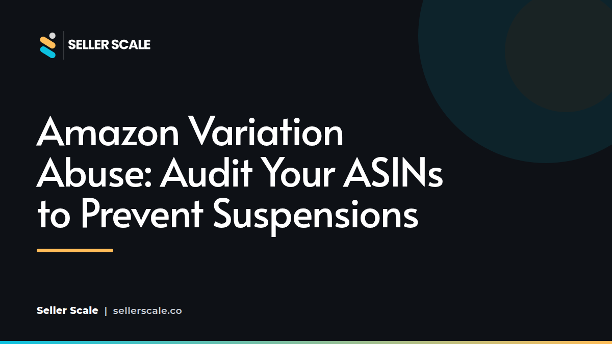 Amazon seller reviewing product listing variations on a dashboard to ensure policy compliance and avoid listing suppression.