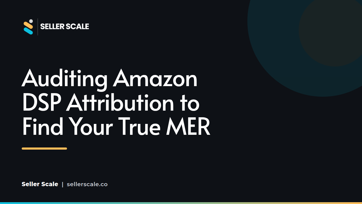 Amazon DSP and Sponsored Ads attribution Venn diagram showing overlapping sales data