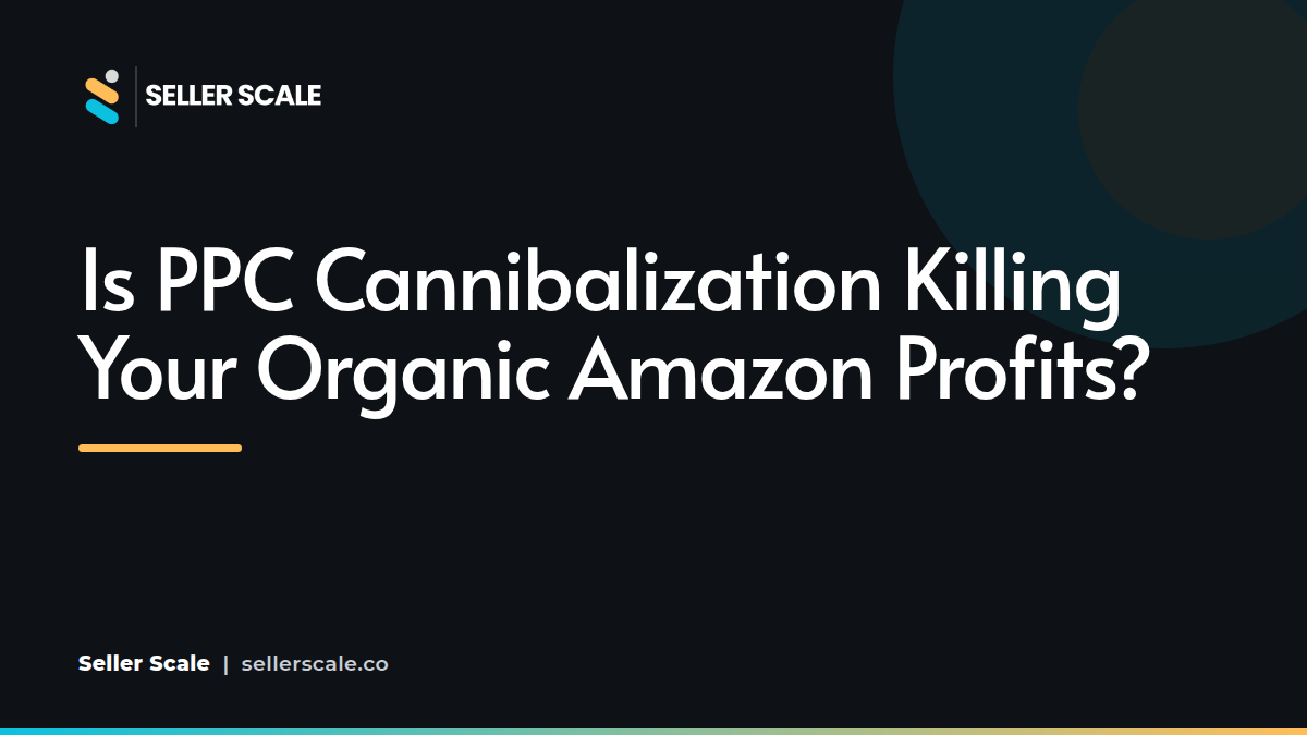 A dashboard showing Amazon PPC metrics, illustrating the crossover between organic and paid sales.